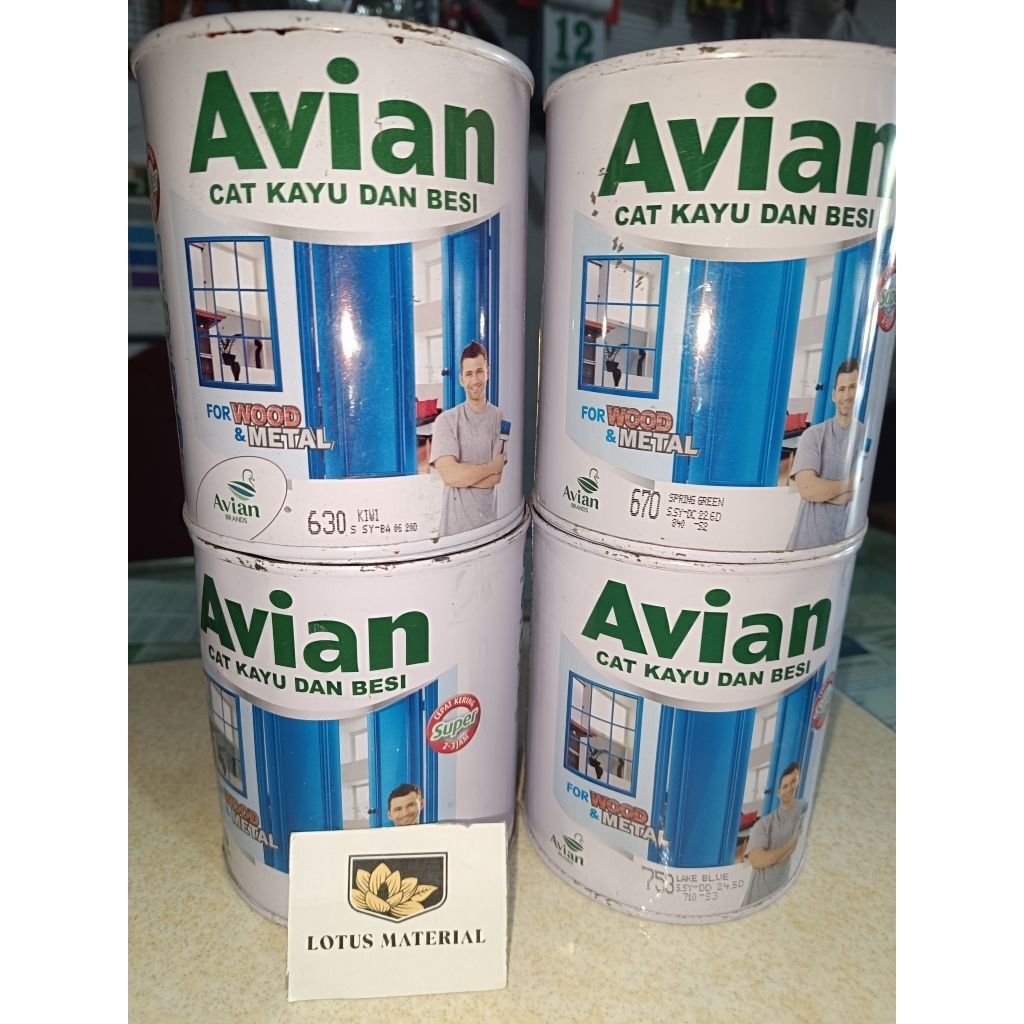 Cat AVIAN 1 kg / cat kayu dan Besi Avian 1KG / cat minyak Avian 1 kilo / cat Kayu Besi Avian 1 kg / 