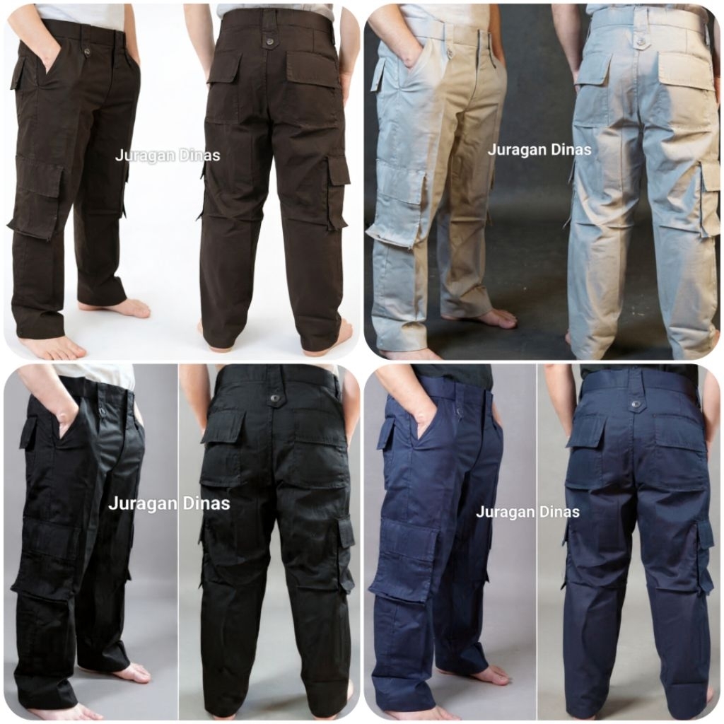CELANA PDL HITAM COKLAT TUA BIRU DONGKER BAHAN RIPSTOK/CARGO/HIKING/GUNUNG/LAPANGAN/LATIHAN/KARGO/OU