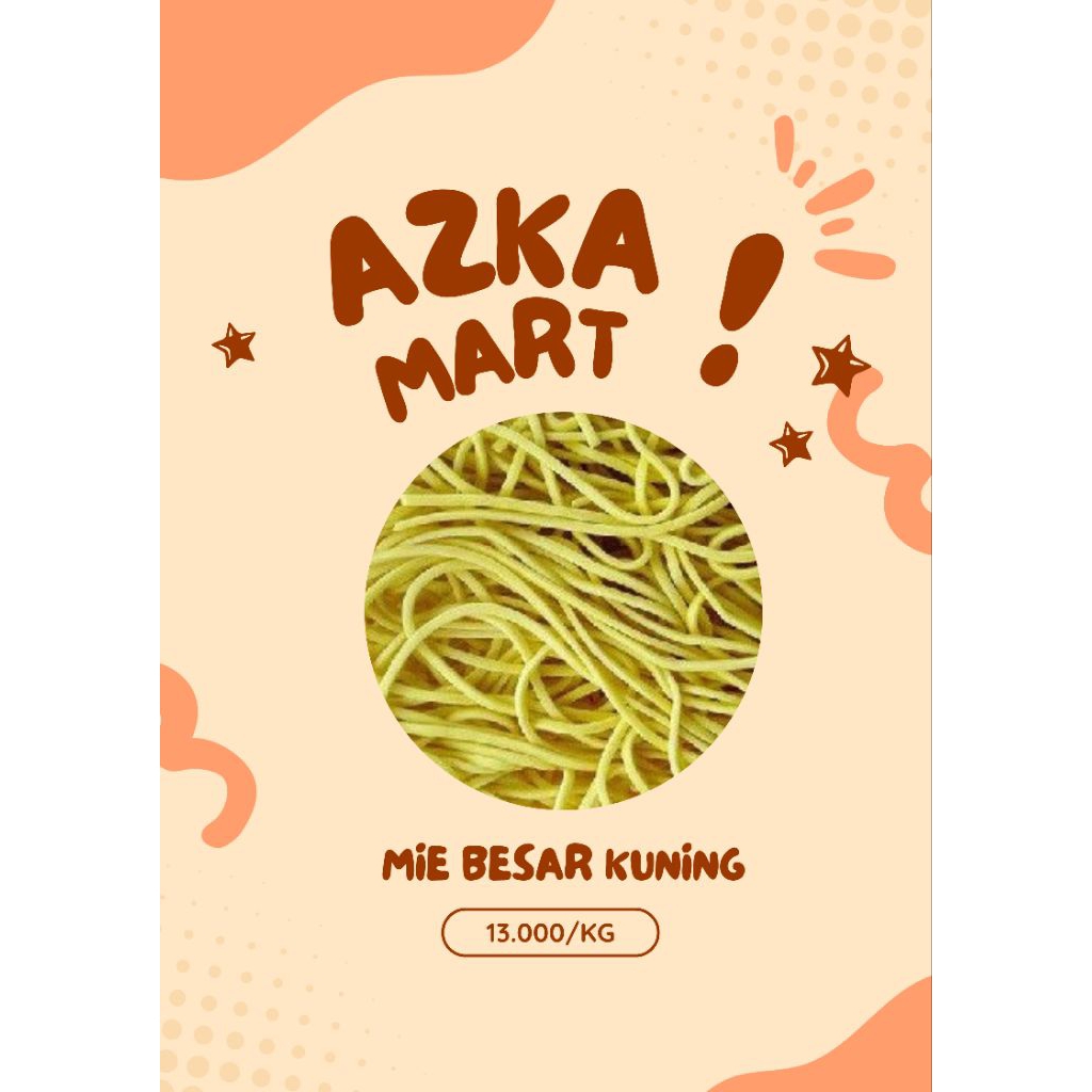 Mie Besar Basah Kuning/Mie goreng/Mie jawa