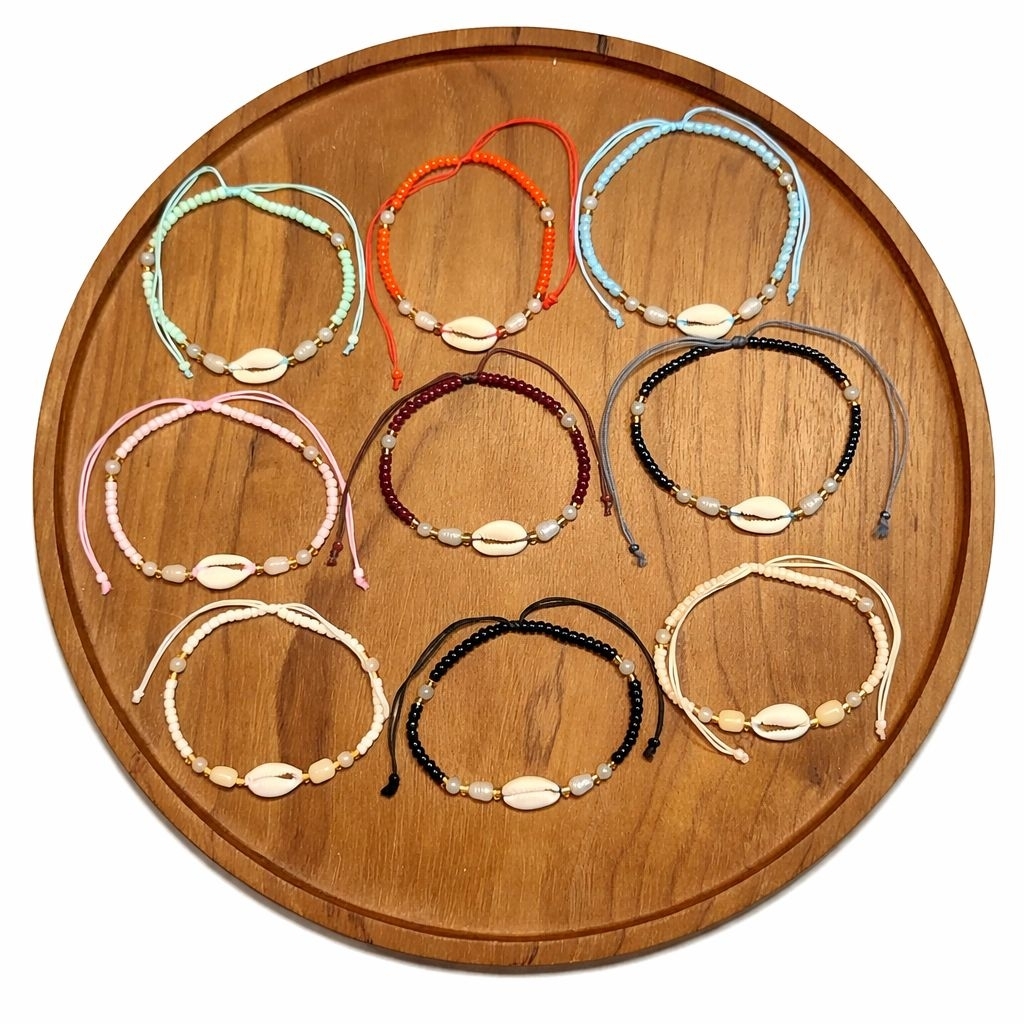 [AKSESORIS GELANG BALI] Gelang Monte Kerang Serut Gelang Etnik Bali Handmade