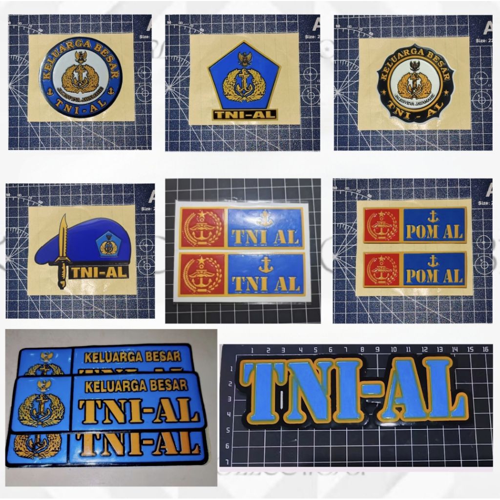 STIKER EMBOS LOGO TNI AL