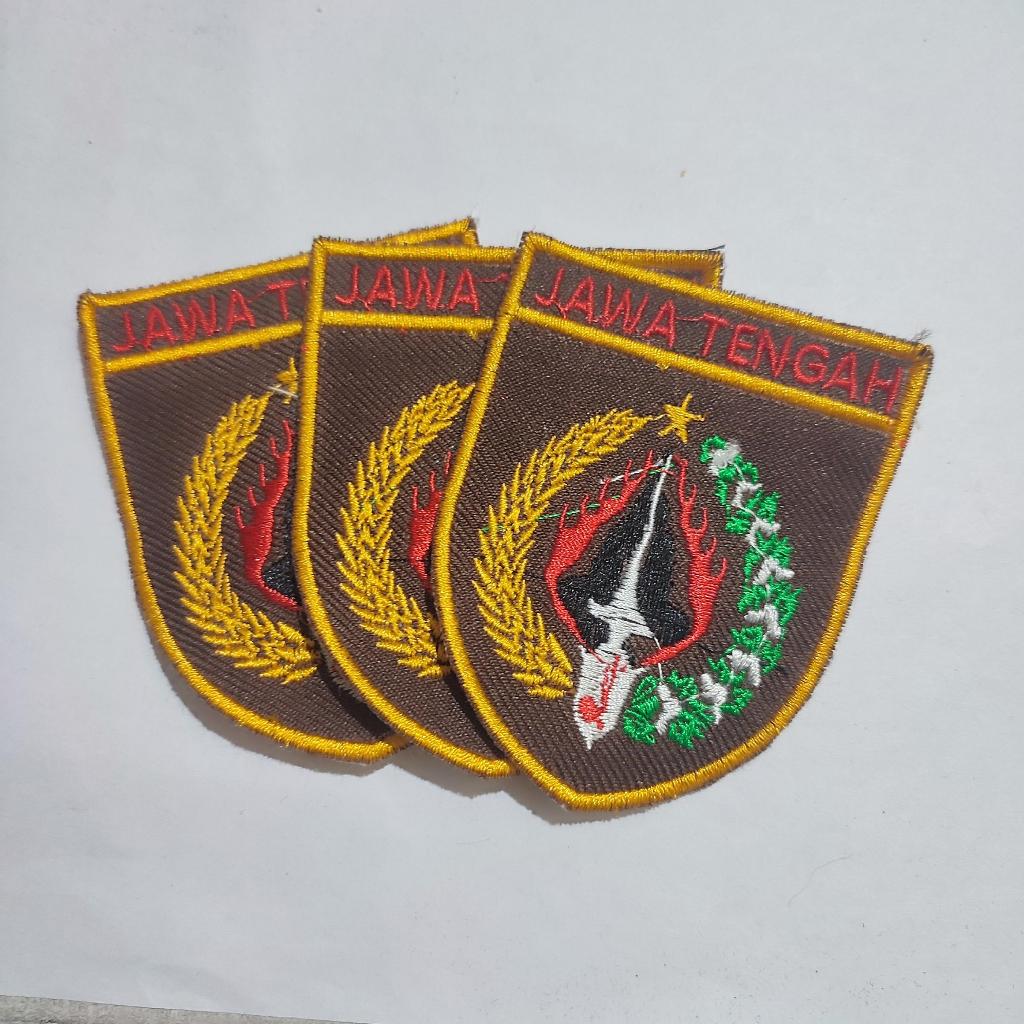 Logo Pramuka Jawa Tengah Bordir Halus