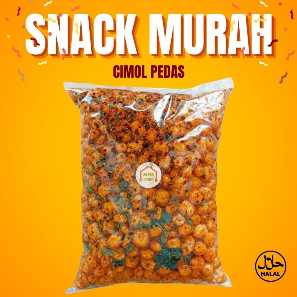 Cimol Kering Cimolring Cimol Pedas Bulat perkilo 1Kg