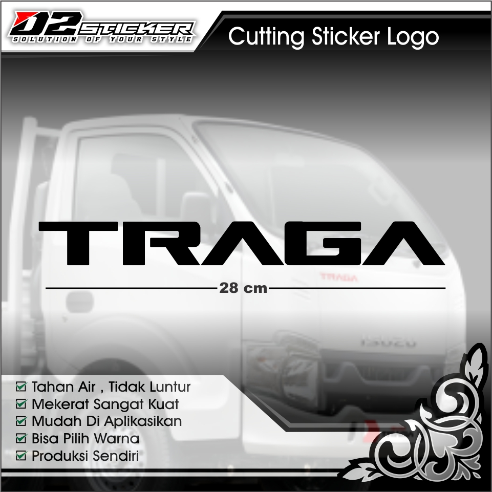 Stiker Traga | Cutting Sticker Isuzu Traga
