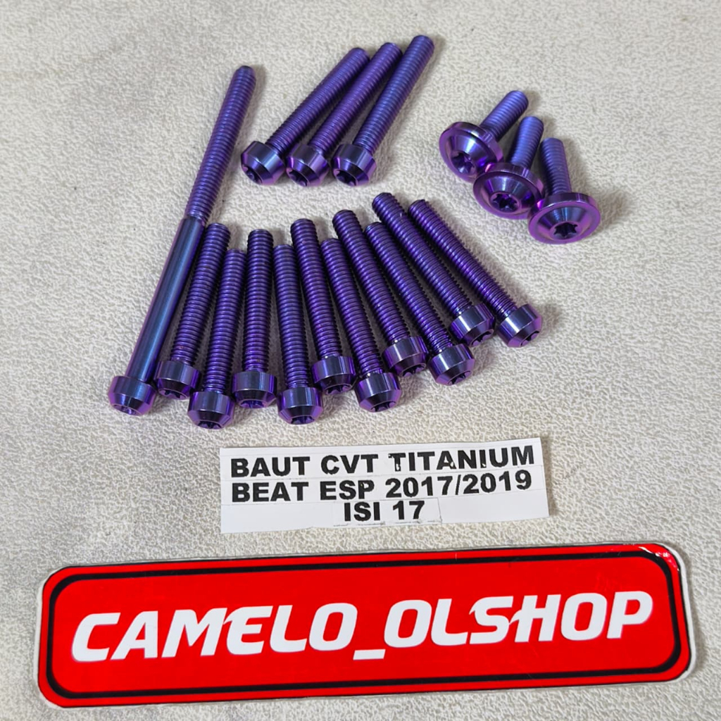 Baut cvt titanium beat esp baut cvt titanium scopy esp tahun 2017 sampai 2019 ISI17