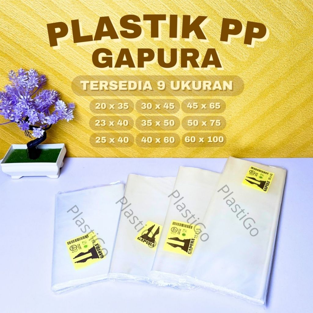 Plastik PP Gapura - Plastik Kemasan / Plastik PP Bening / Plastik Laundry