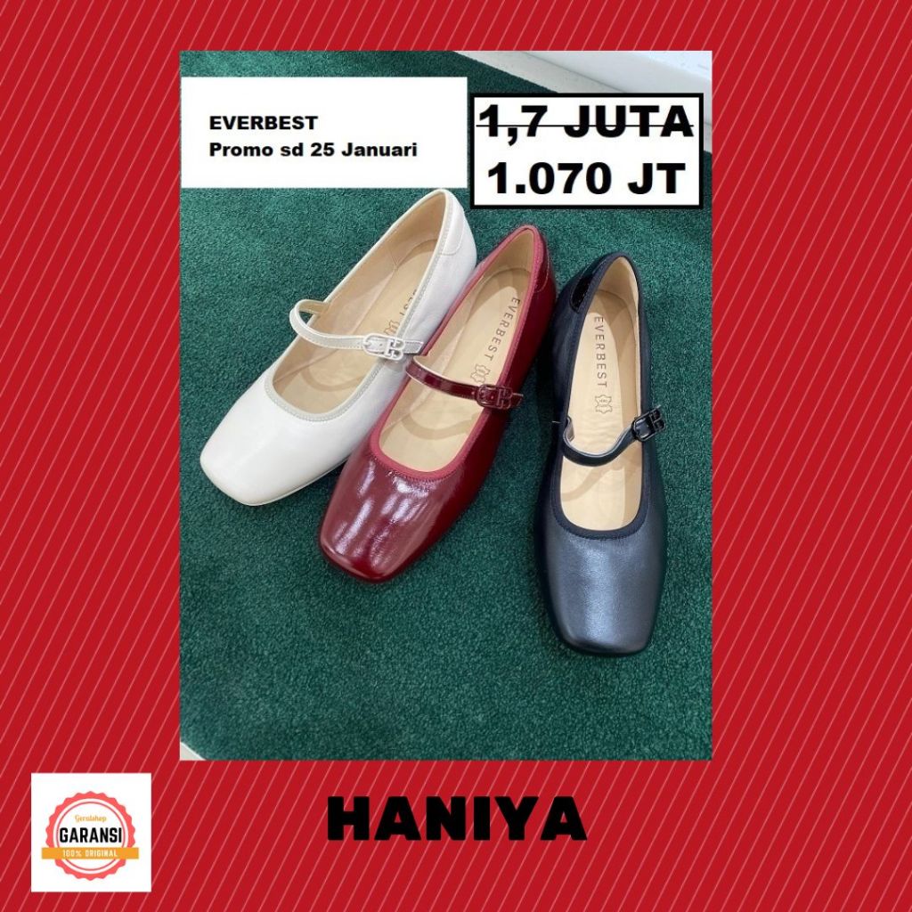 Sepatu flat wanita Everbest sale seri HANIYA Original Store