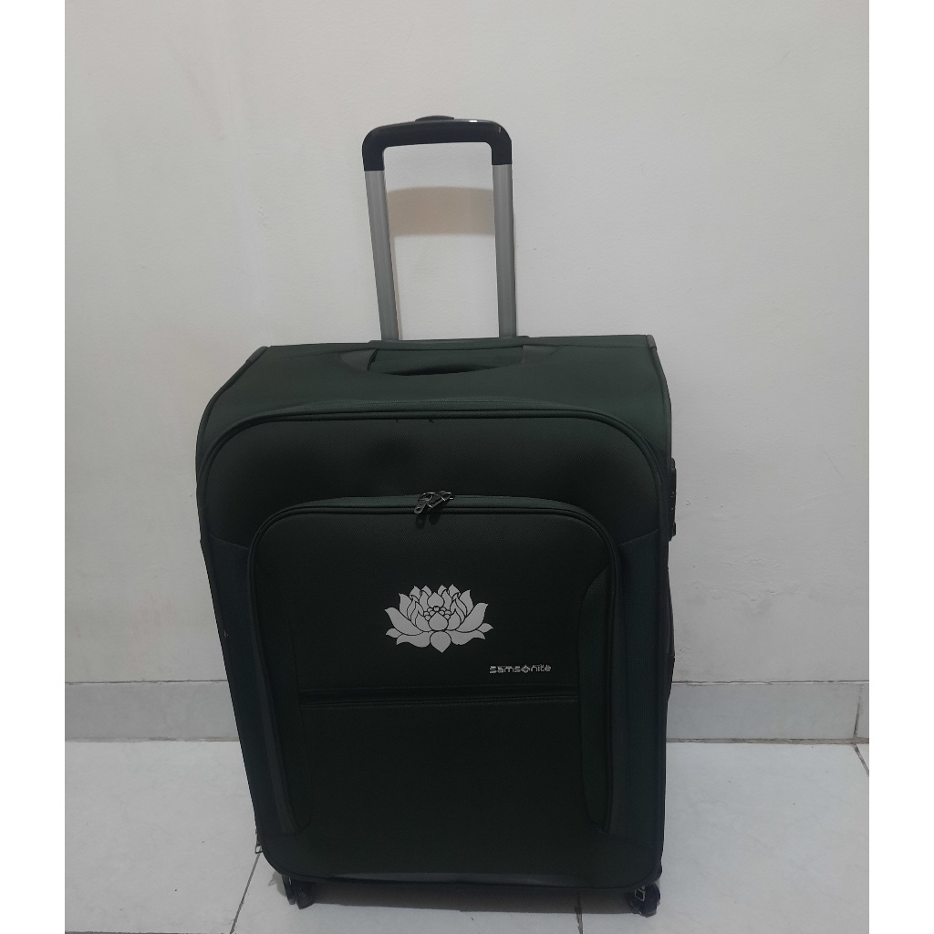Koper Samsonite Hijau Tua 23 inch Free Plastik Pelindung Koper Second