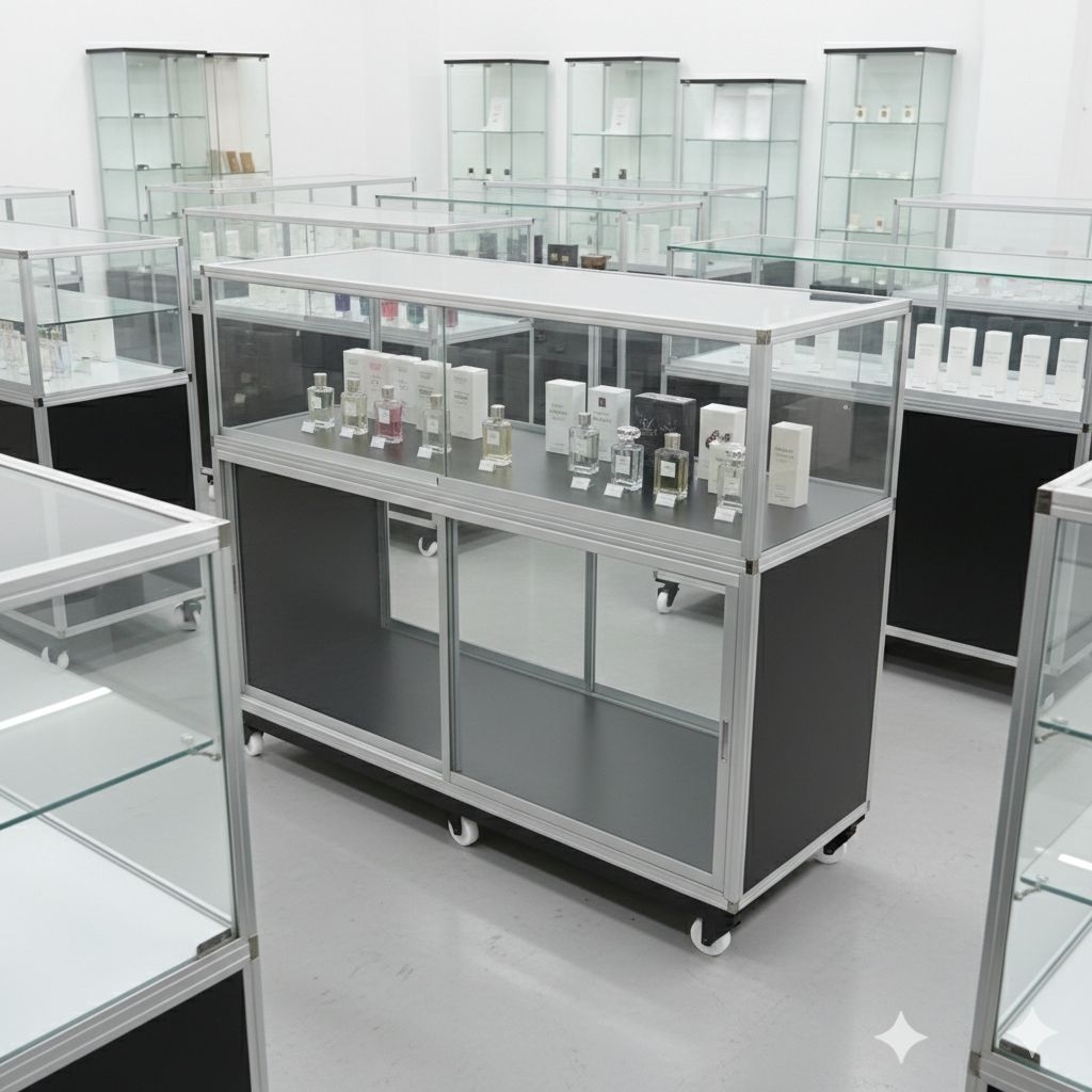 Roda tatakan etalase bahan besi