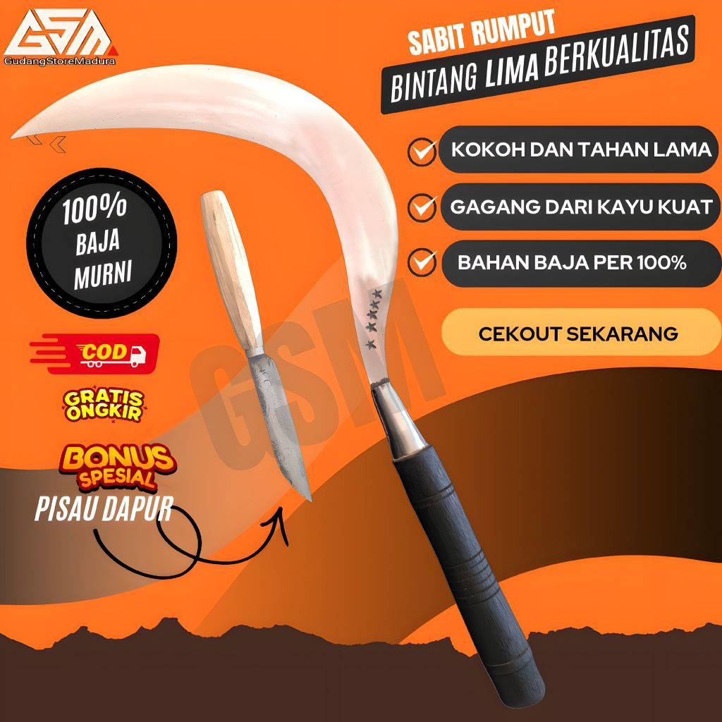 Arit Rumput Ori Cap Bintang 5 Khas Madura