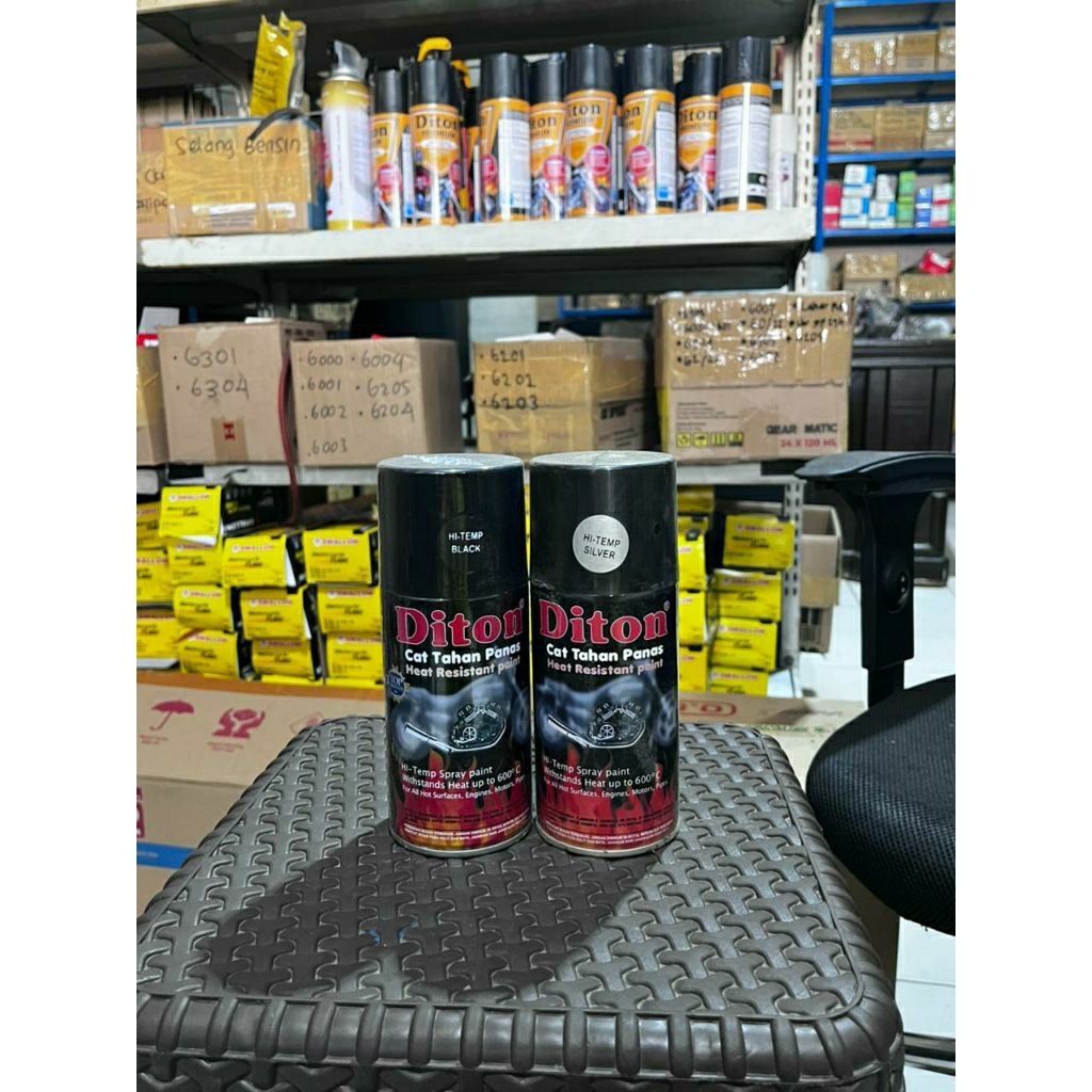 Cat Diton Premium HI-Temp Black dan Silver || Cat Diton Premium Anti Panas