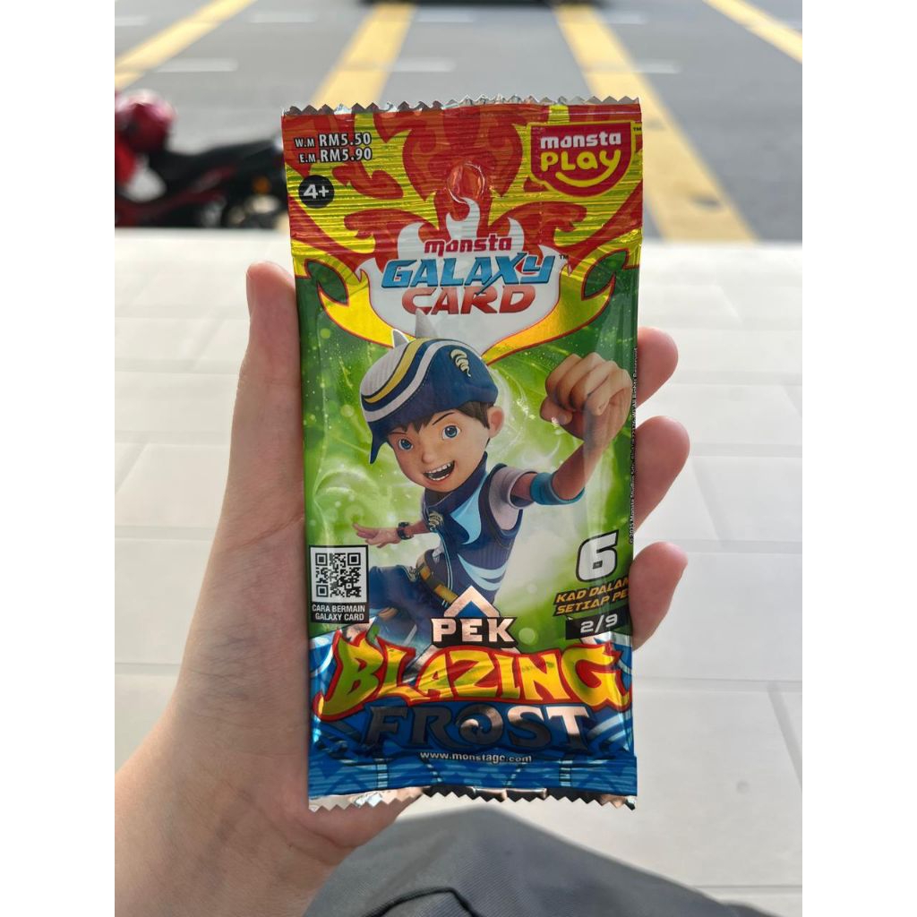 Kartu BoBoiBoy Pek Blazing Frost 2/9 ORI Malaysia