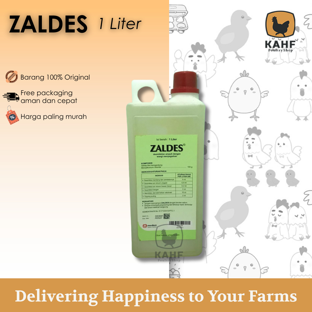 Zaldes 1 liter Disinfektan Aman Wangi Jernih