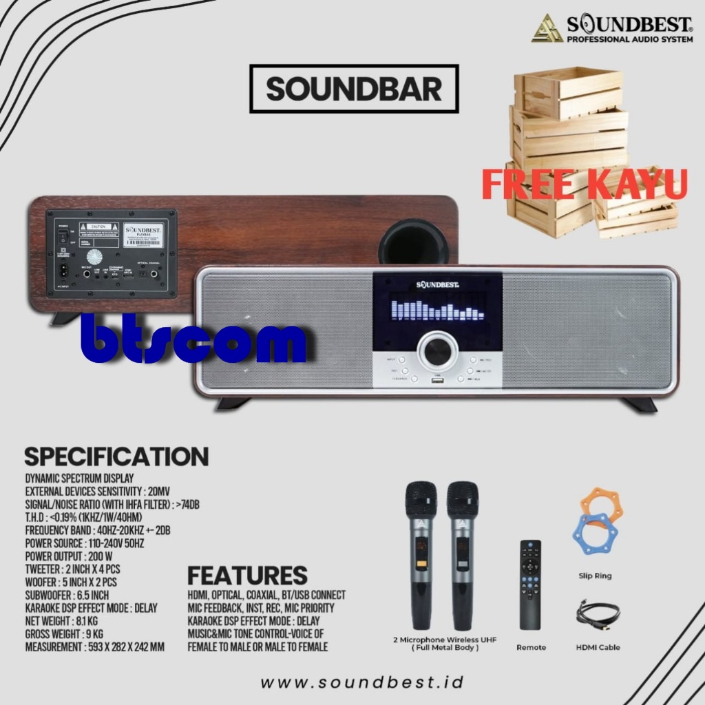 Soundbar Soundbest Playbar Original With Bluetooth