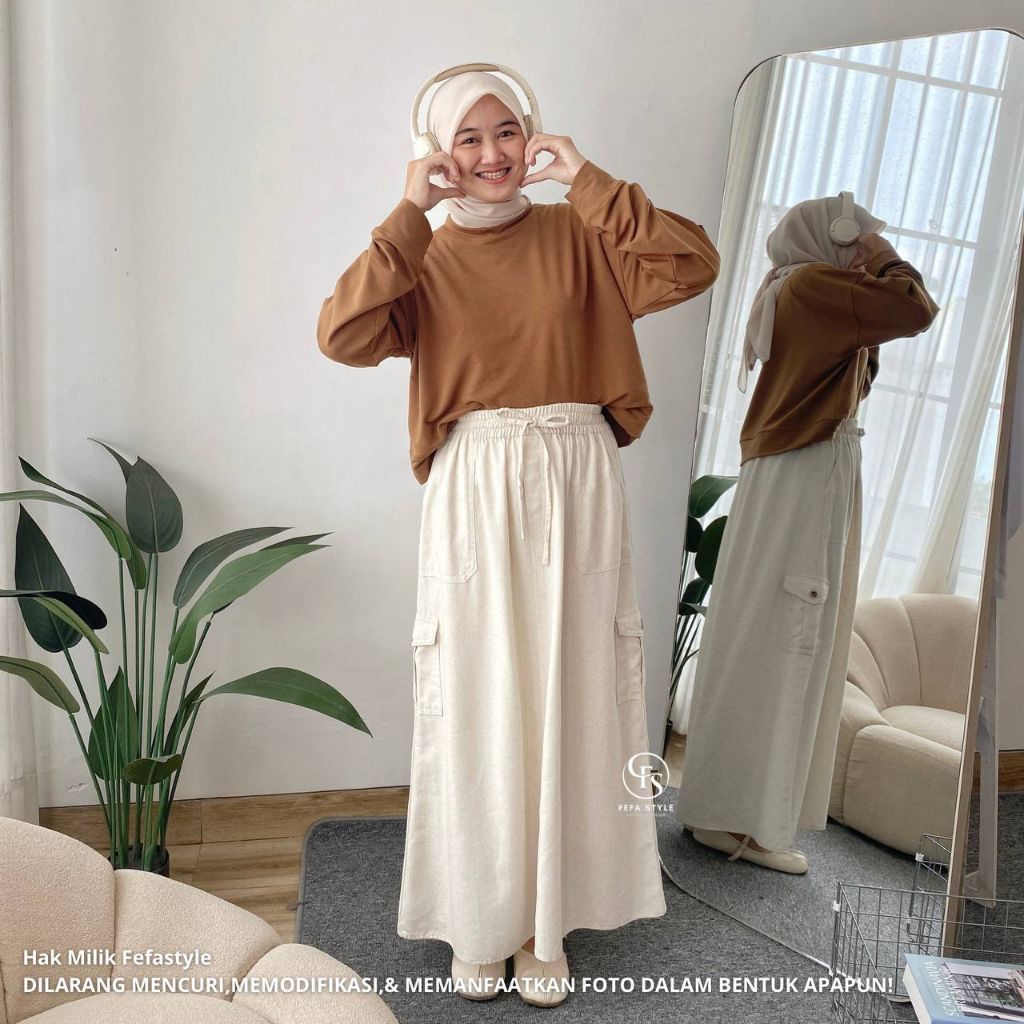 FEFA STYLE - ELSIE SKIRT - Rok cargo wanita