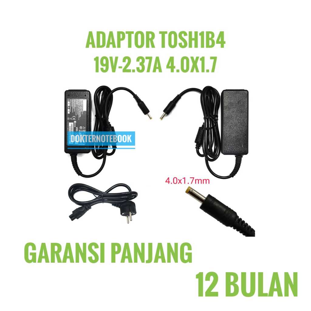 GARANSI 1 TAHUN Adaptor Charger untuk Laptop Toshiba Portege Z10 Z10T Z15T Z20T-B Z20T-C 45W