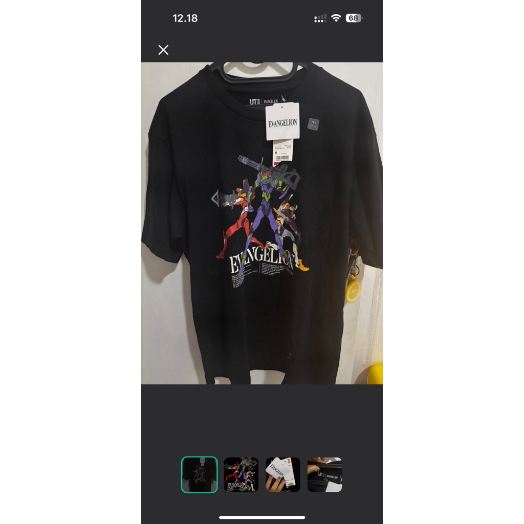 kaos evangelion uniqlo ut unisex