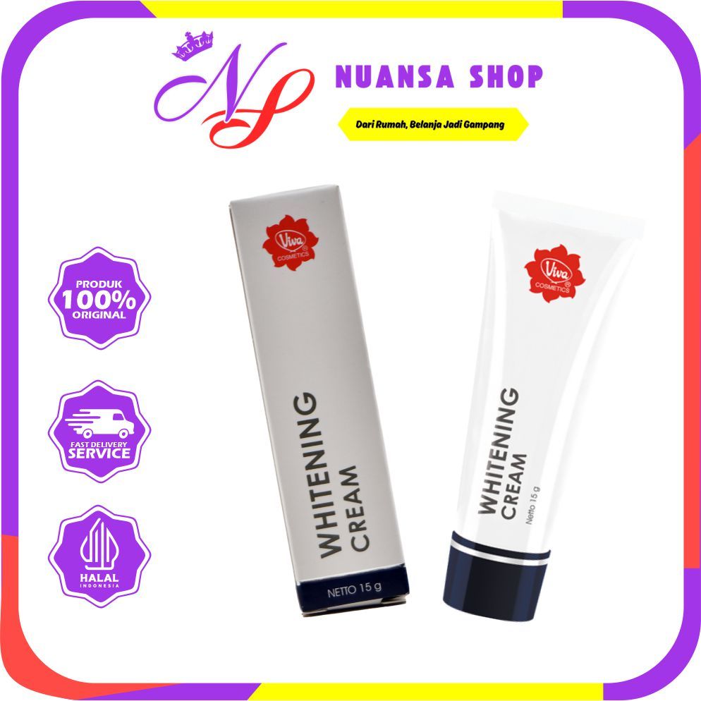 (READY) VIVA Whitening Cream - Mencerahkan Flek Hitam / Viva Whitening Cream 15gr | 40gr