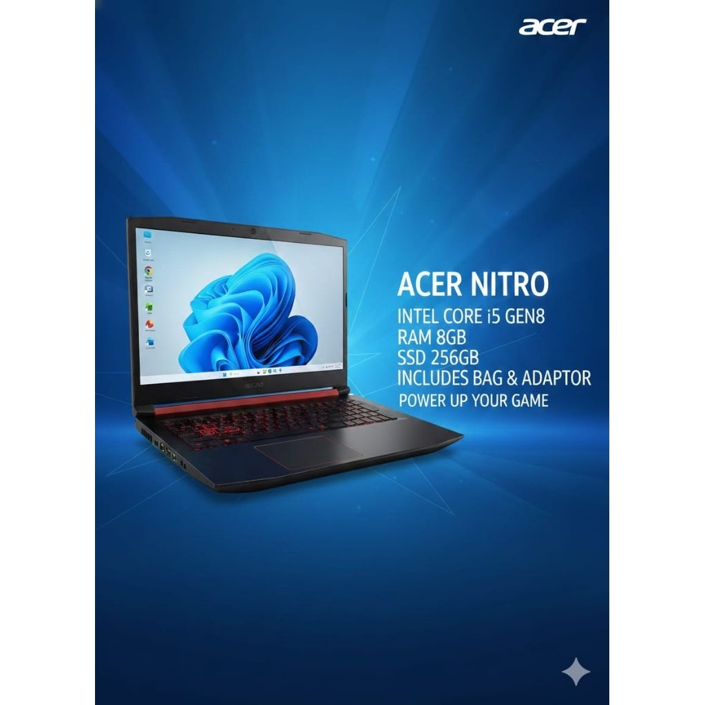 laptop gaming Acer Nitro i5 gen8