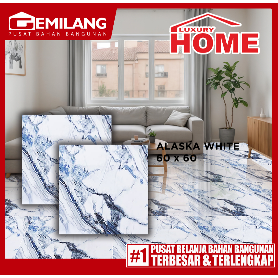 LUXURY HOME GRANIT ALASKA WHITE 60 x 60