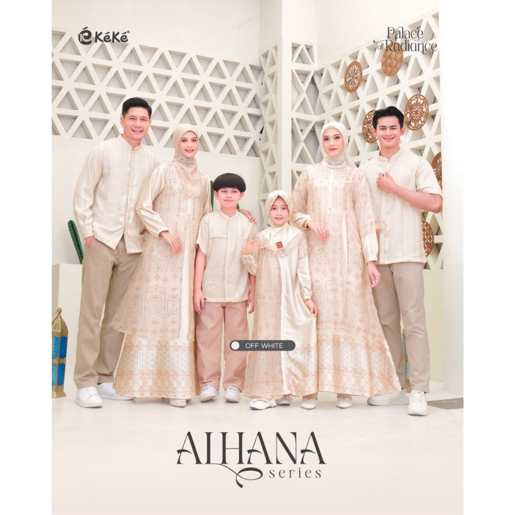 [SIAP KIRIM] SARIMBIT KELUARGA KEKE || SARIMBIT KEKE ALHANA OFF WHITE || SARIMBIT TERBARU || COUPLE 