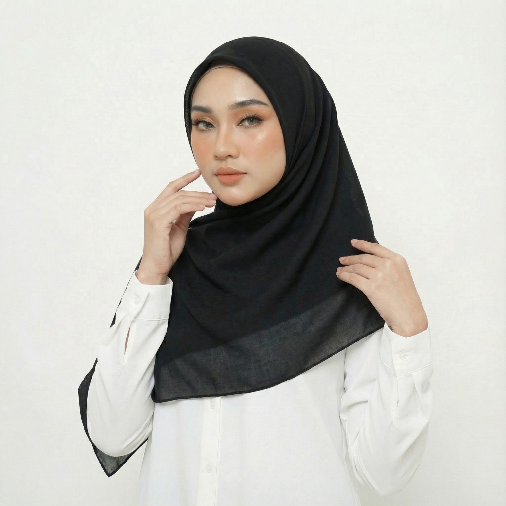 MAYANG COLLECTION - POLYCOTTON AZALEA J00099 | HIJAB JILBAB SQUARE SEGI EMPAT DAILY