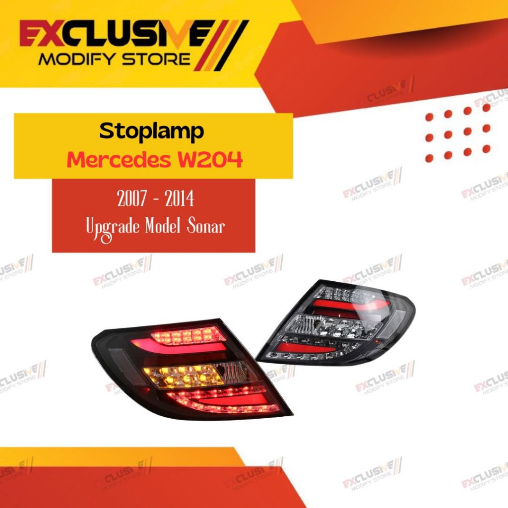 STOPLAMP MERCEDES W204 UPGRADE MODEL SONAR (2007 - 2014) FULL LED