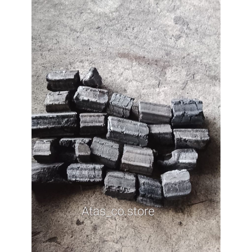 (1Kg)Arang areng Briket Sawdust(serbuk kayu kalimantan)-kualitas eksport