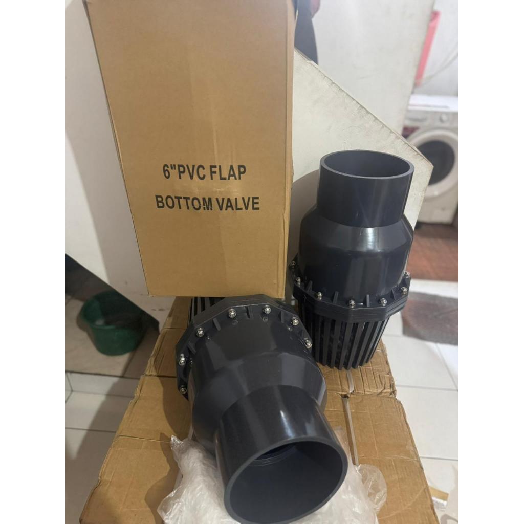foot valve socket pvc 6"
