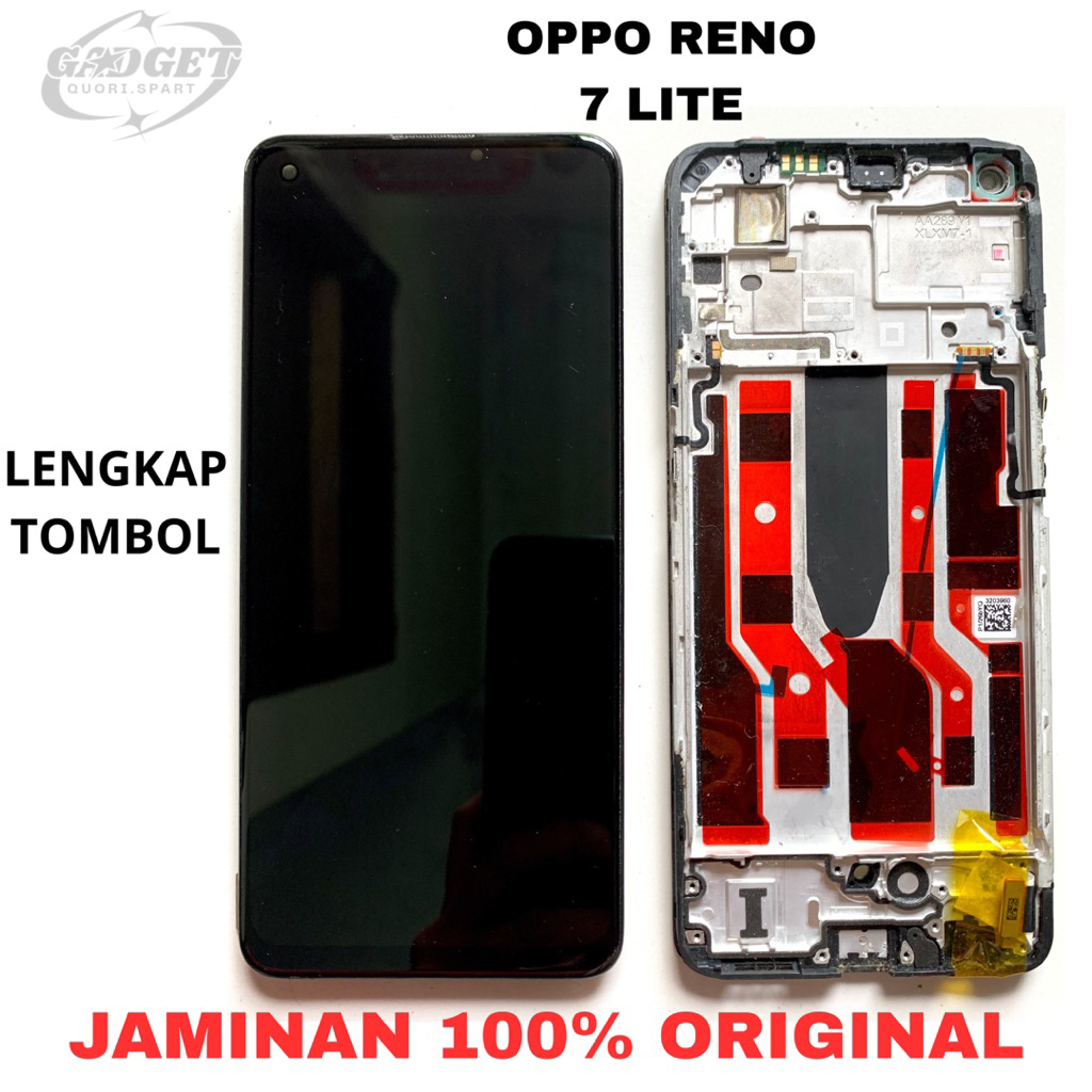 FRAME PAPAN LCD LENGKAP TOMBOL OPPO RENO 7 LITE ORIGINAL ASLI COPOTAN
