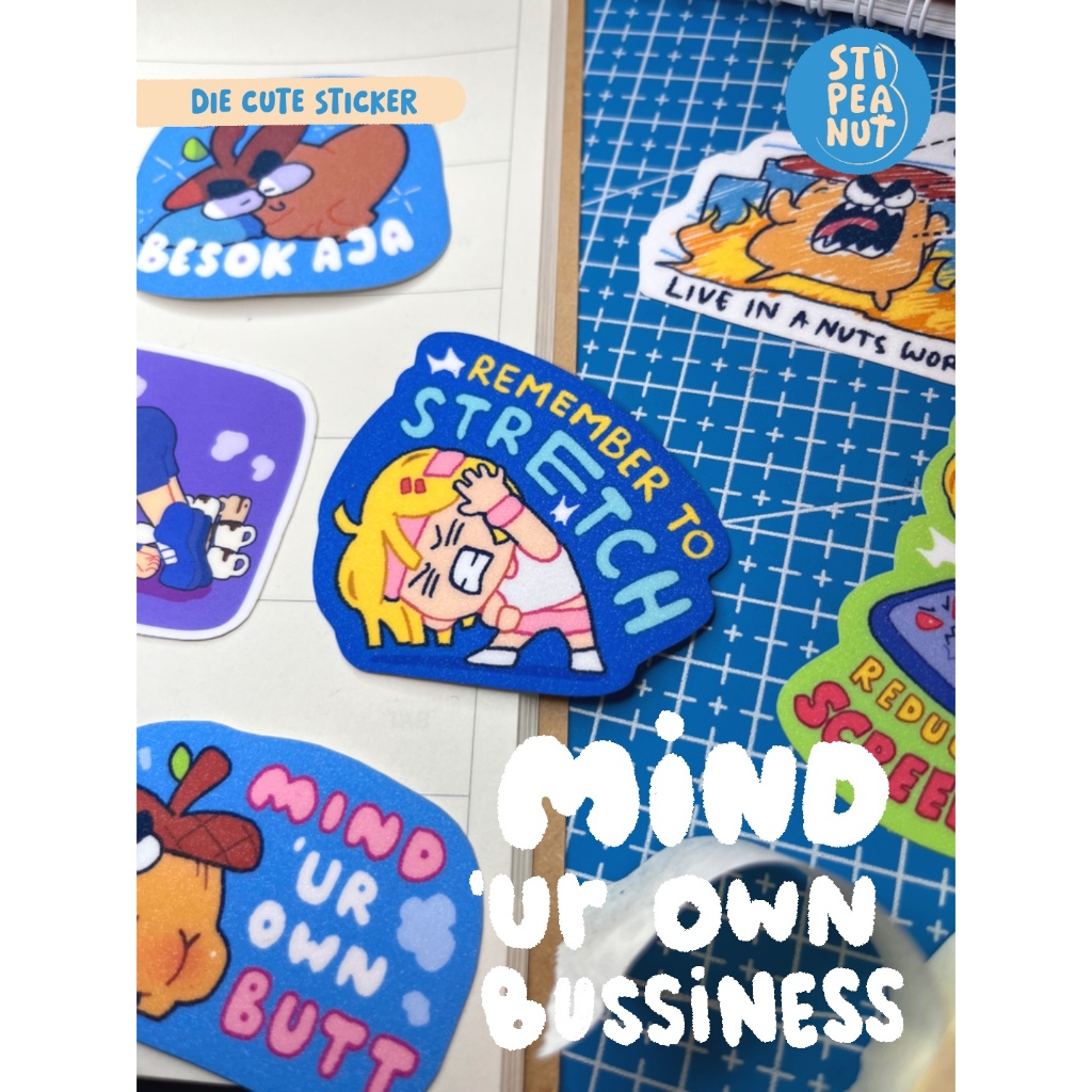 Relatable Die Cut Sticker Vinyl_24 Jam kurang STIPEANUT
