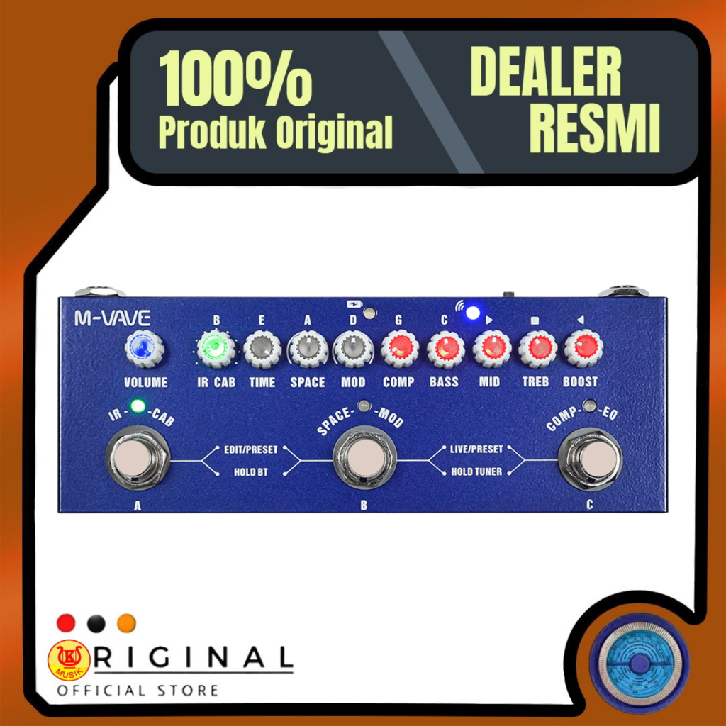 M-Vave Cube Baby / Mvave Cube Baby Efek Pedal Stompbox Bass Elektrik