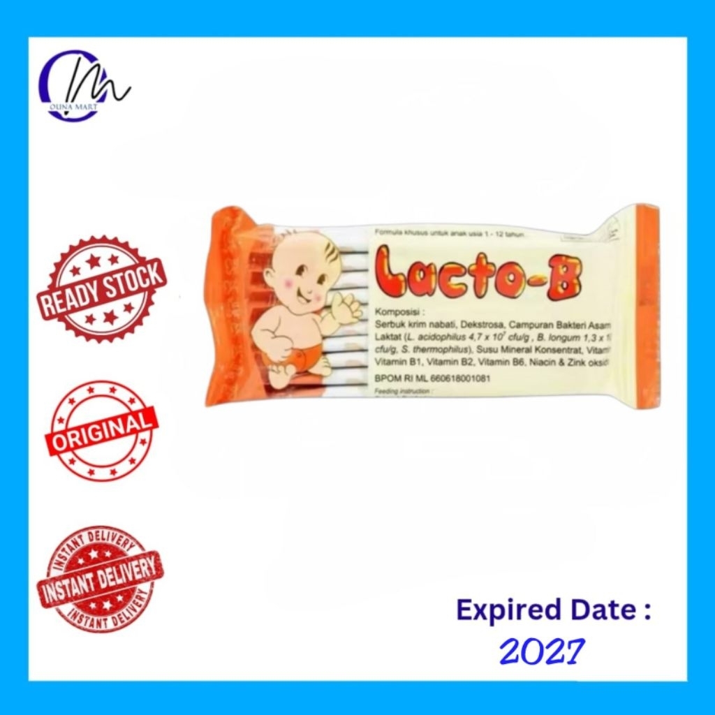 LACTO B PROBIOTIK SACHET UNTUK DIARE / PENCERNAAN BAYI ANAK