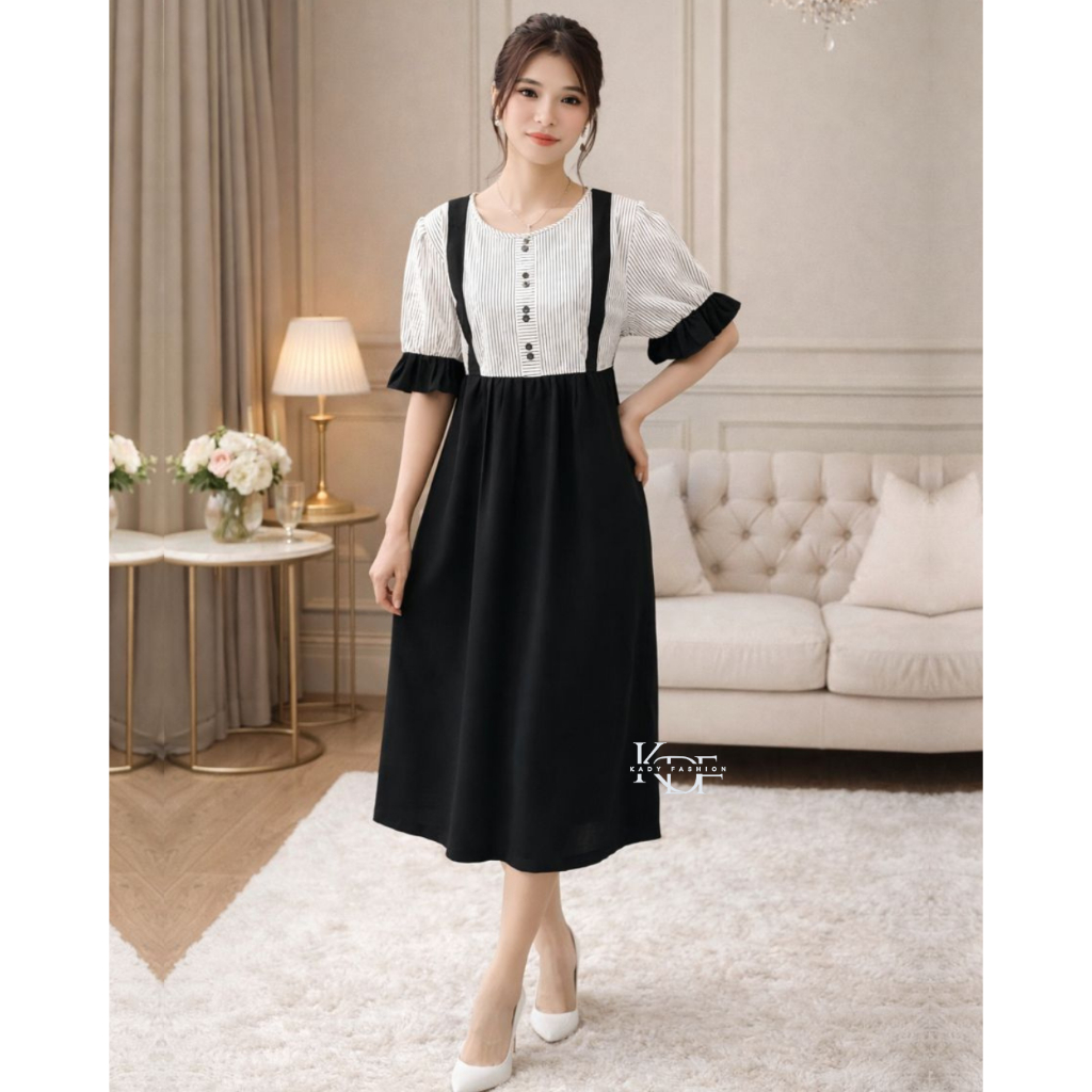 KDF - Arsy Dress | Dress Import Bangkok BKK | Dress Wanita | Midi Dress |  Daster Wanita | Dress Pan
