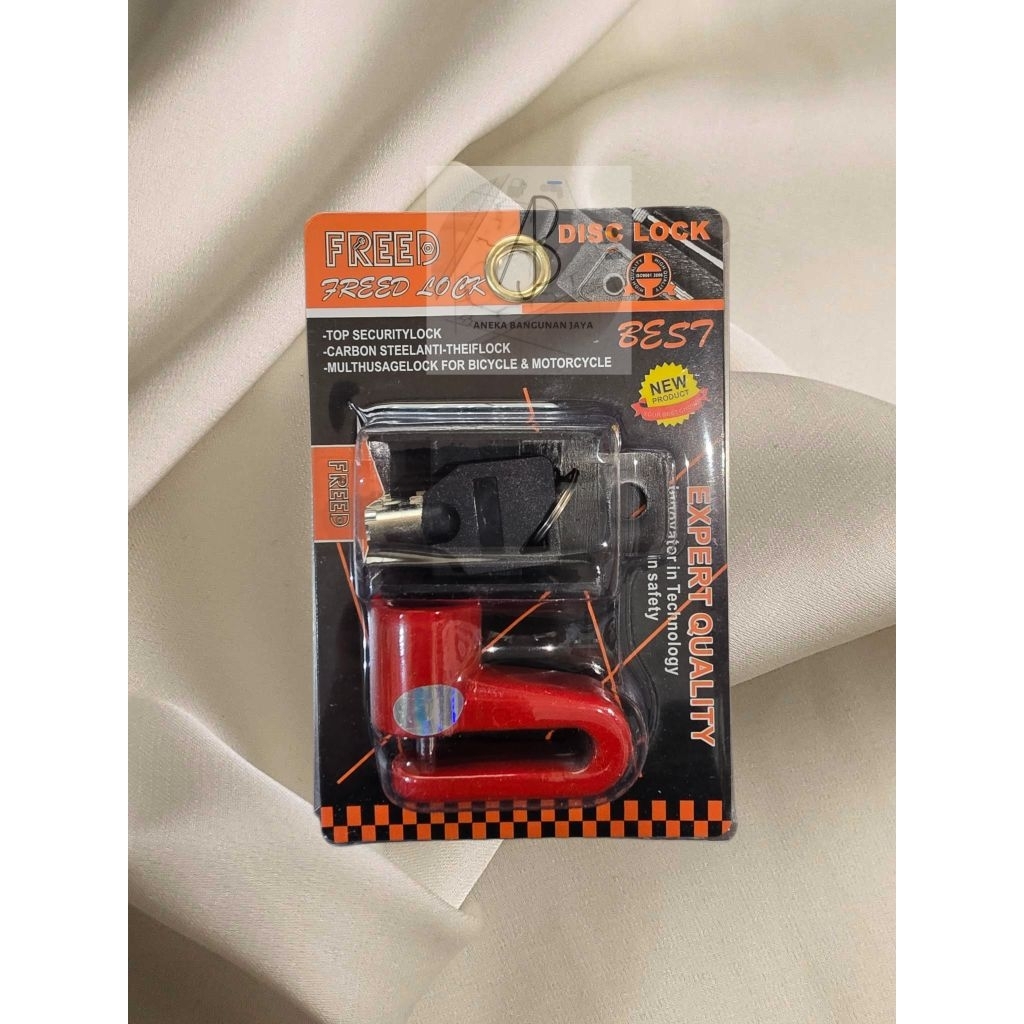 FREED Kunci Cakram Motor / Gembok Cakram / Gembok Kunci Cakram / Gembok Motor / Gembok Sepeda