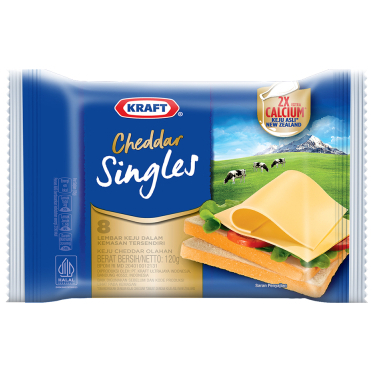 Kraft Keju Cheddar Singles 10 Lembar