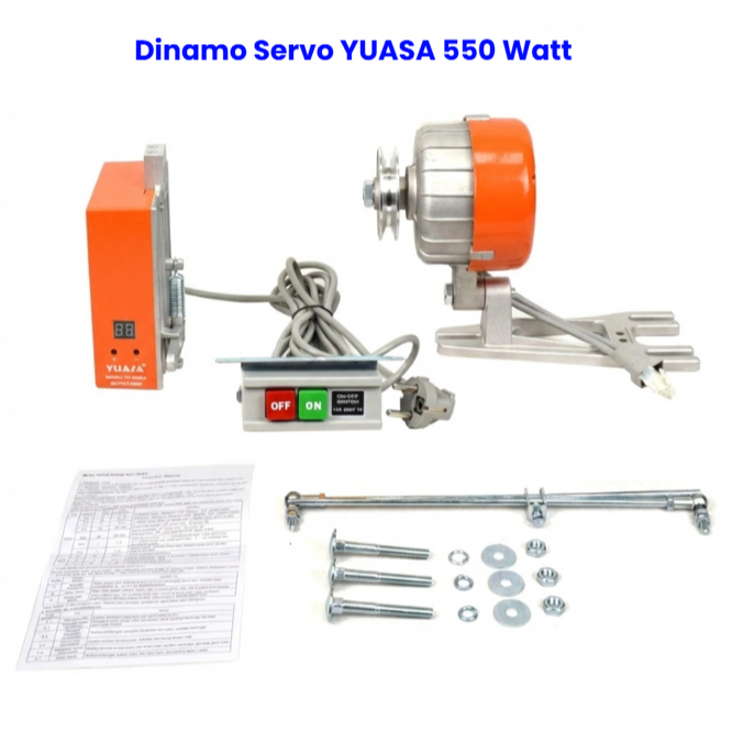Dinamo Yuasa Servo TH-550 DA-EA / TH-550-B (HEMAT ENERGI) + FREE Vanbelt