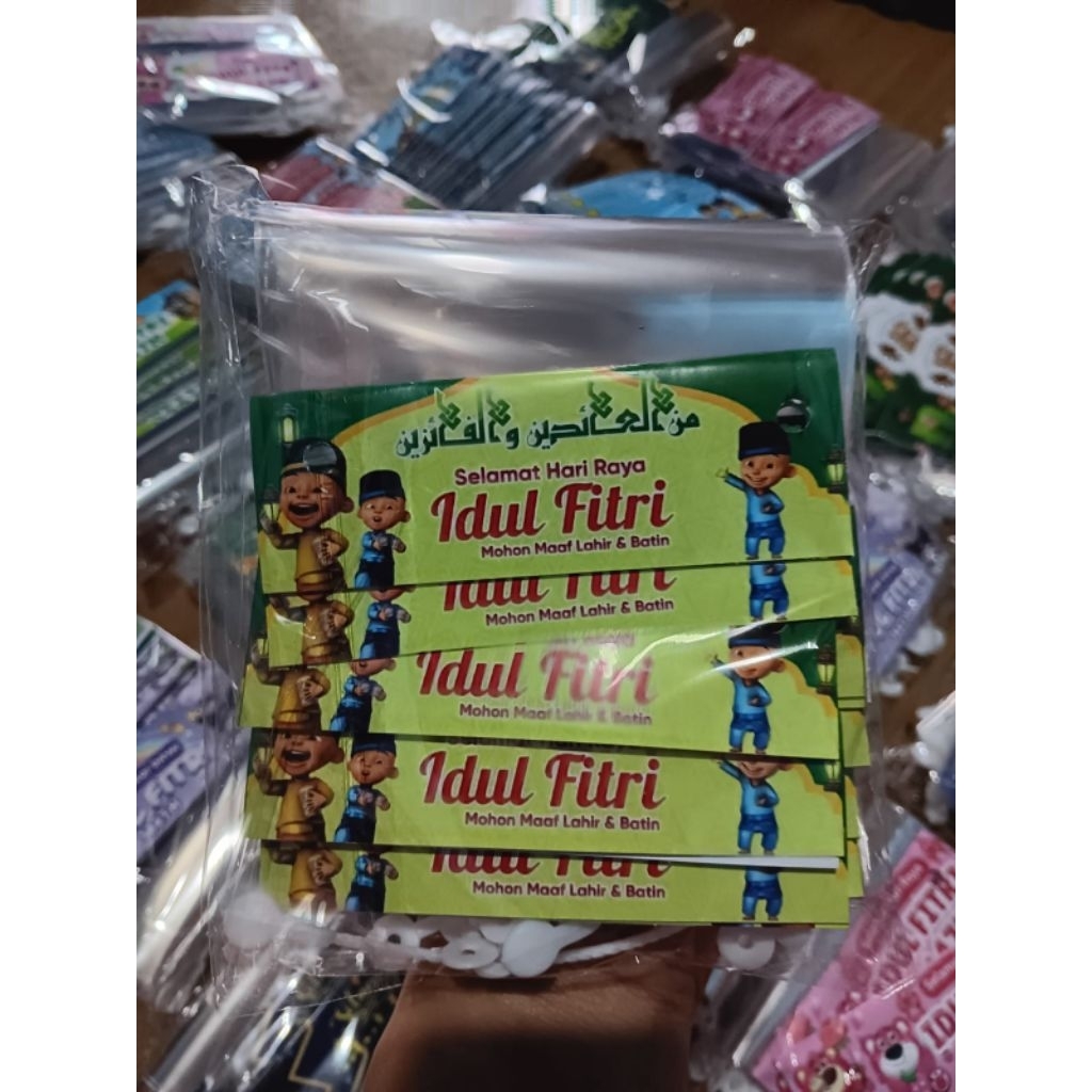 Plastik Snack Lebaran 10x25cm(UPIN-IPIN)