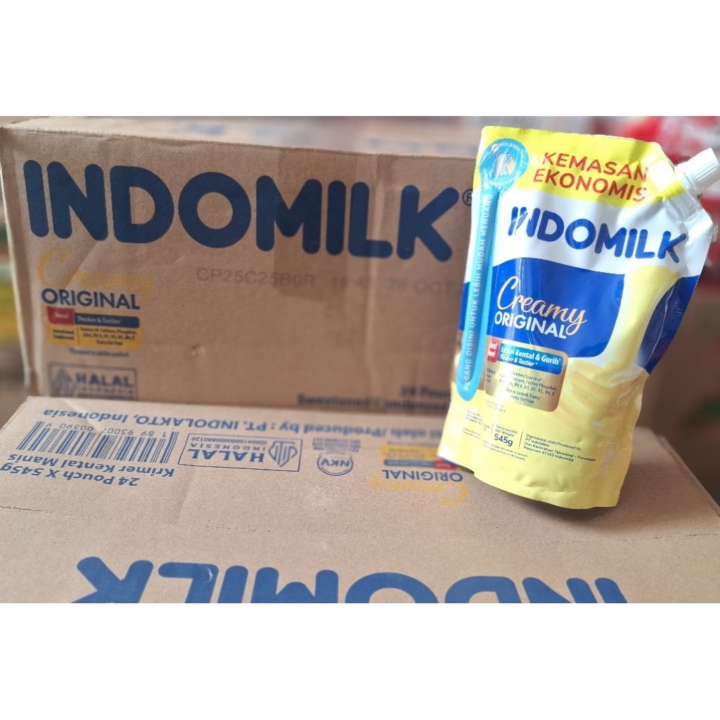 Susu Kental Manis INDOMILK 545gr PUTIH 1 DUS isi 24