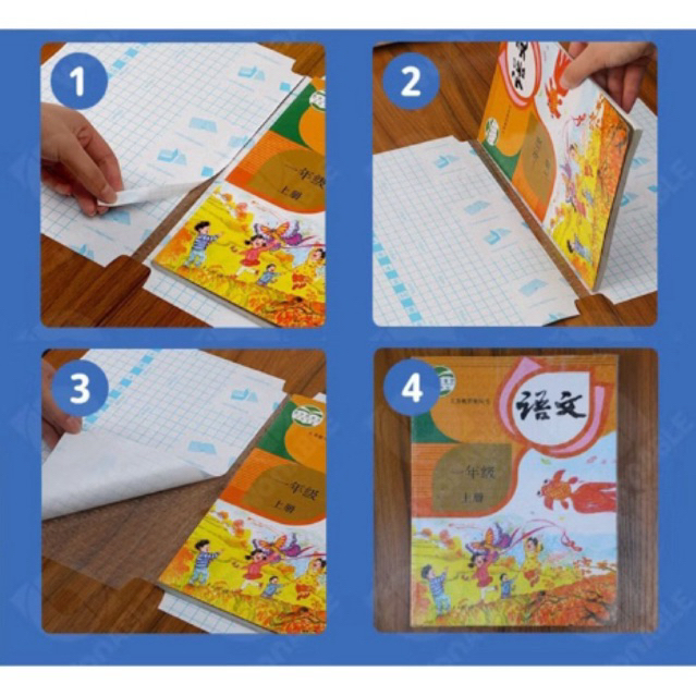 MAKASSAR COVER SAMPUL PLASTIK STIKER BUKU KECIL