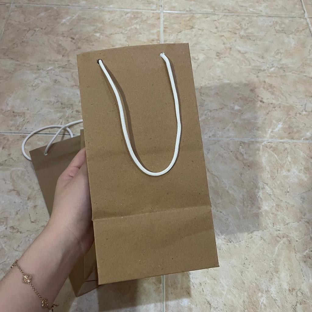 NEW paperbag coklat polos tali putih - paperbag souvenir - kado souvenir