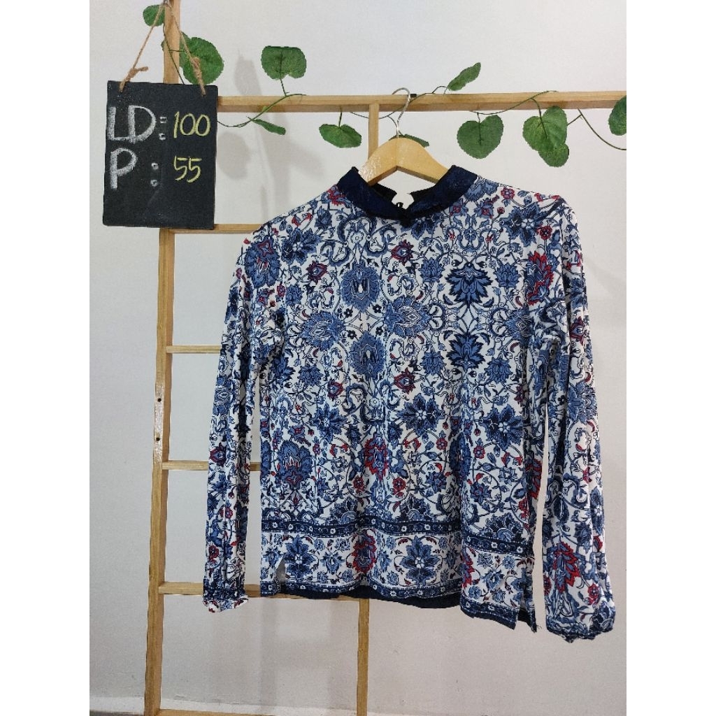 Kaos Cheongsam Batik Lengan Panjang