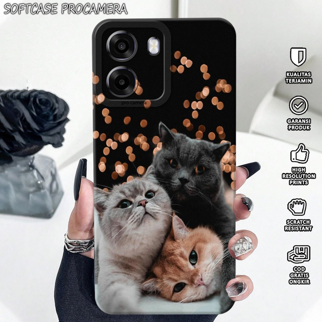 [ TS44  ] Case Hp for OPPO A6X Fashion Casing Softcase Terbaru 2026 - Macaron Protect Camera Kesing 