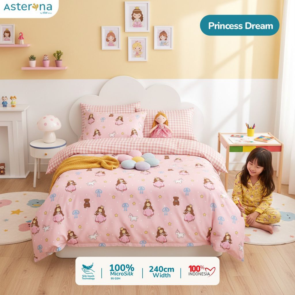 Sprei princess dream ukuran terlengkap sprei 90x200 sprei 100x200 sprei 120x200 sprei 140x200 sprei 