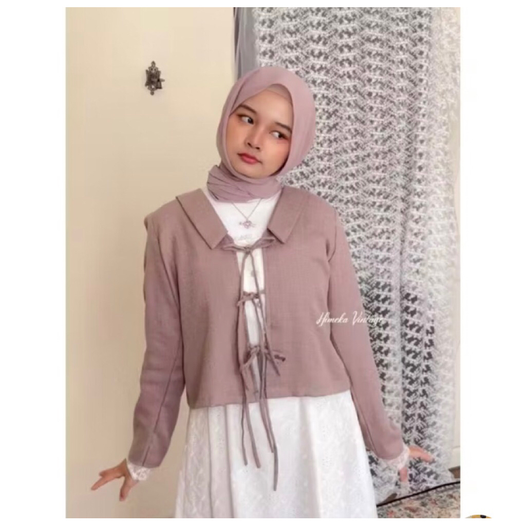 Lena Ribbon Outer Preloved by Himeka Vintage