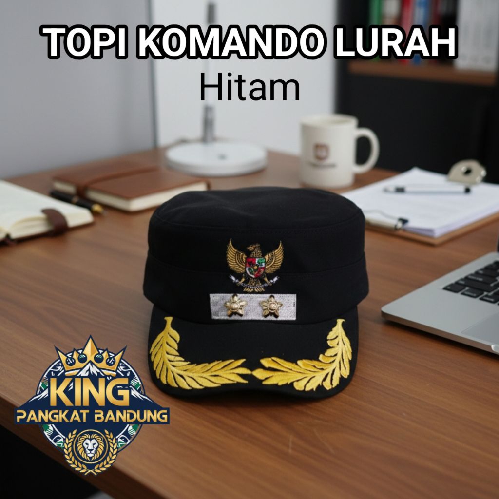 TOPI KOMANDO LURAH HITAM