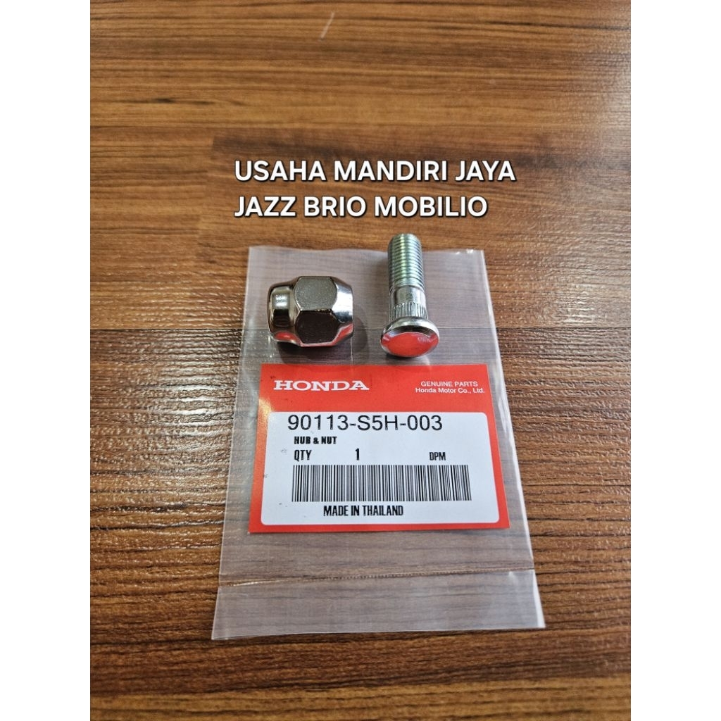BAUT RODA HONDA JAZZ BRIO MOBILIO MUR RACING HUB BOLT & NUT RACING JAZZ BRIO MOBILIO