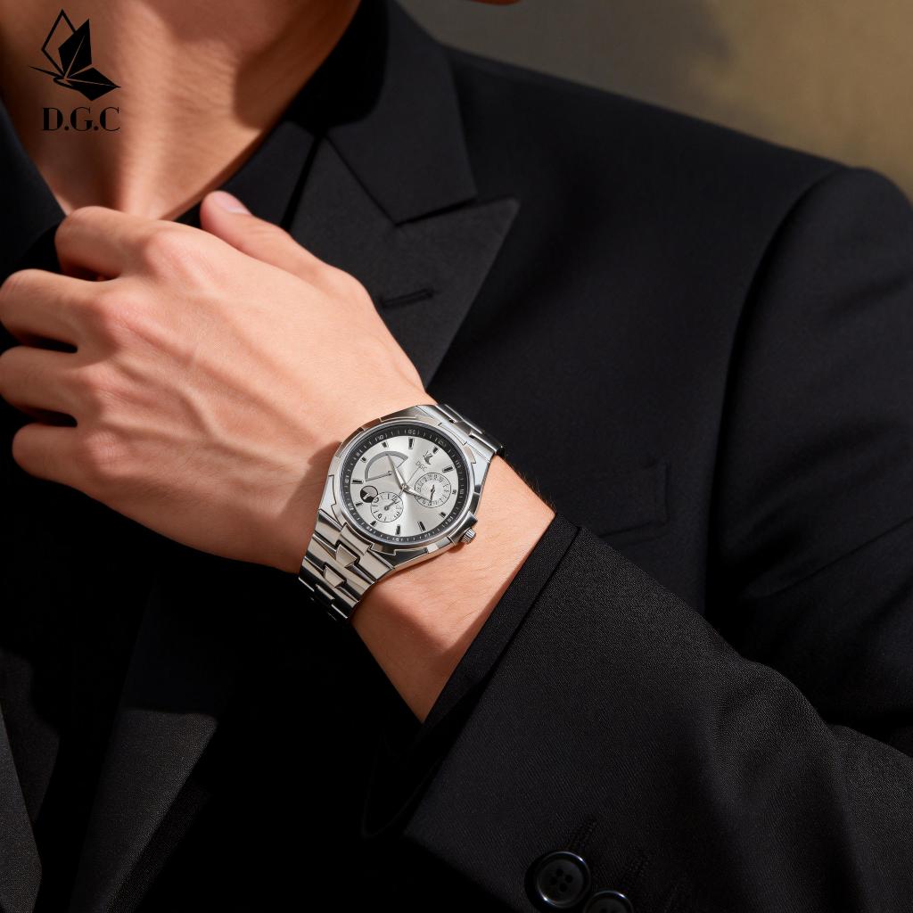 DGC M286 Jam Tangan Pria Analog Quartz Rantai Stainless Business Fashion Premium Jam Tangan Cowok