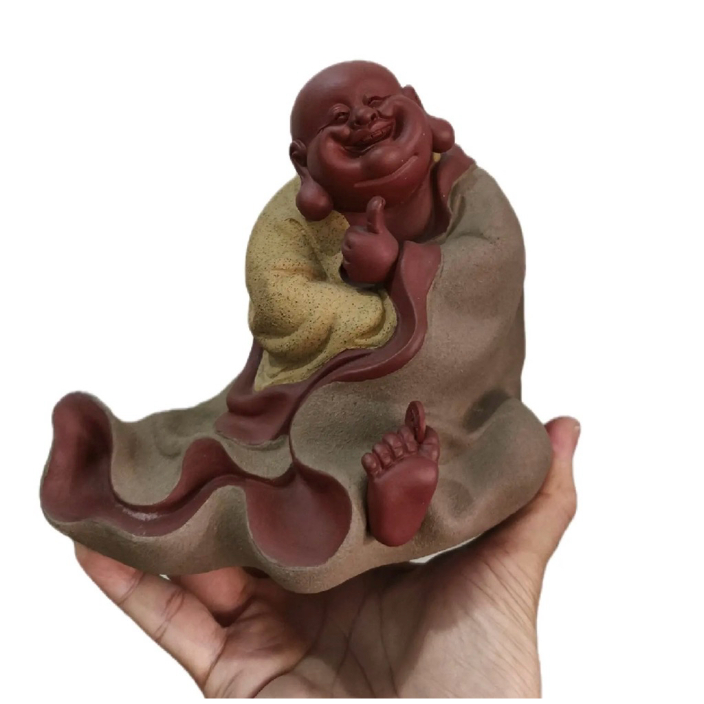 Authentic Yixing Zisha Figurines Maitreya Figurine