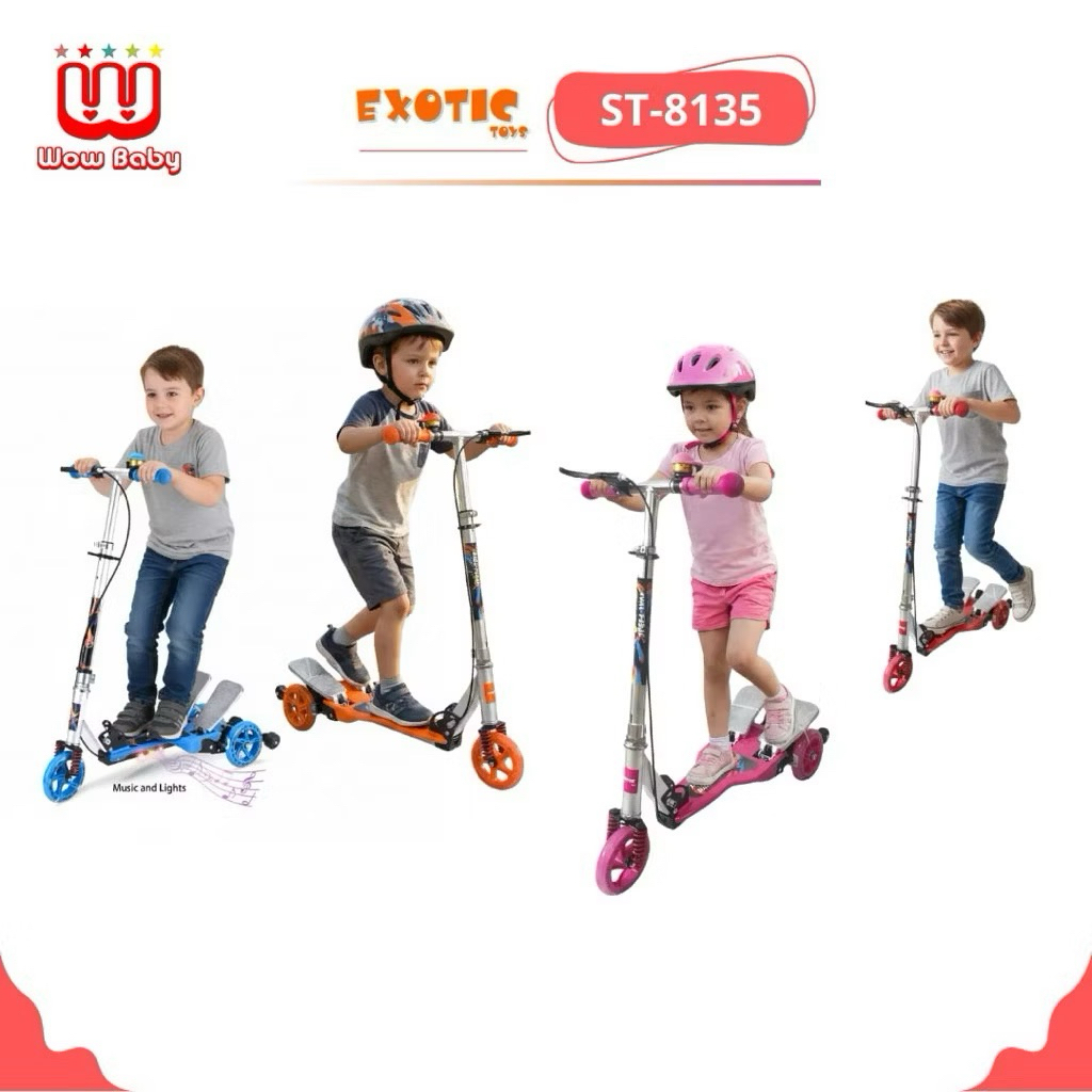 scooter anak exotic HB210 hb208 st8135 sekuter injak exotic